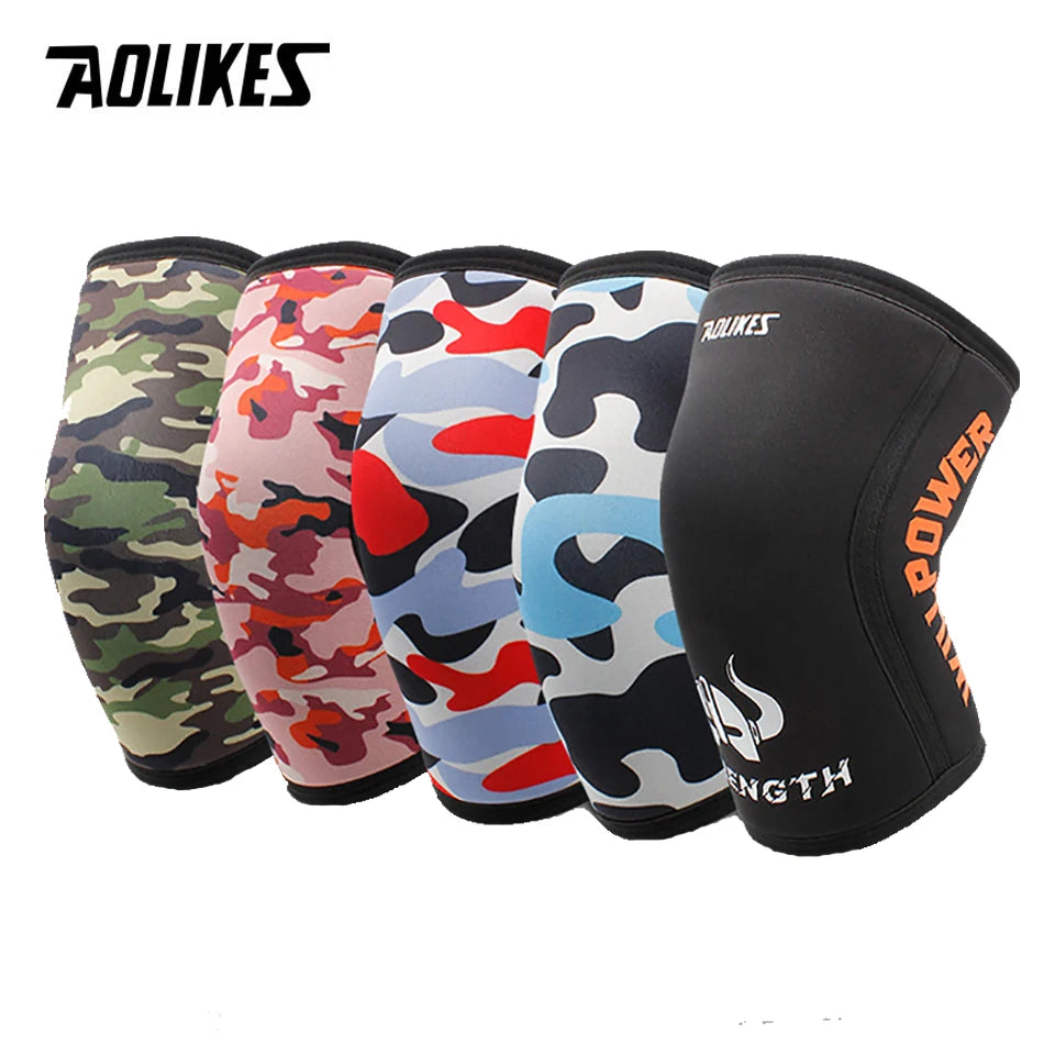 7MM PowerLift Knee Sleeves – Heavy Duty Squat Support (Pair)